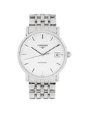 Longines Elegant Stainless Steel White Dial Automatic Ladies Watch .809.4.12.6