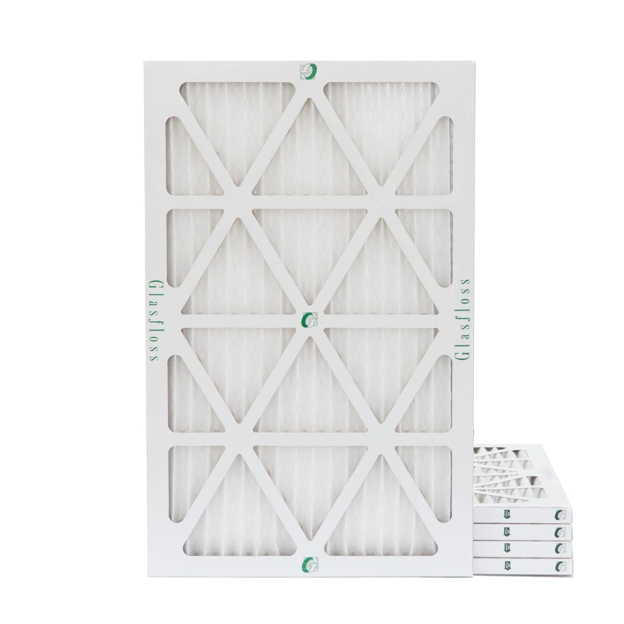 10x24x1  10 Pleated  Air Filters by Glasfloss. ( Quantity 5 ) Exact Size: 9-1/2 x 23-1/2 x 7/8