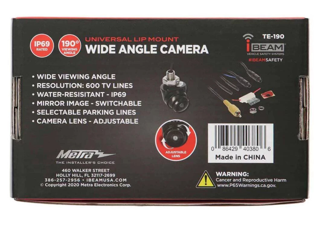 iBEAM -190 Adjustable Wide Angle Camera