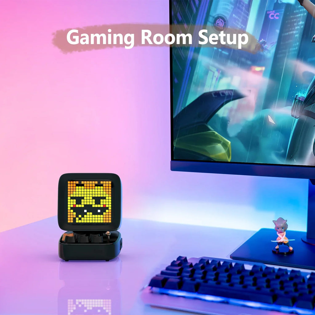 Divoom Ditoo Plus Pixel Art Blutooth Speaker, 10W, Black