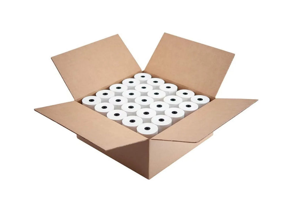 (50 Rolls) 2 1/4" x 150' Thermal Paper 2.25 Inch x 150 ft (57/58mm) Cash Register/Calculator Thermal Receipt Printer Paper for Talento Dassault, Veeder Root , Verifone Omni 3300 & 3350