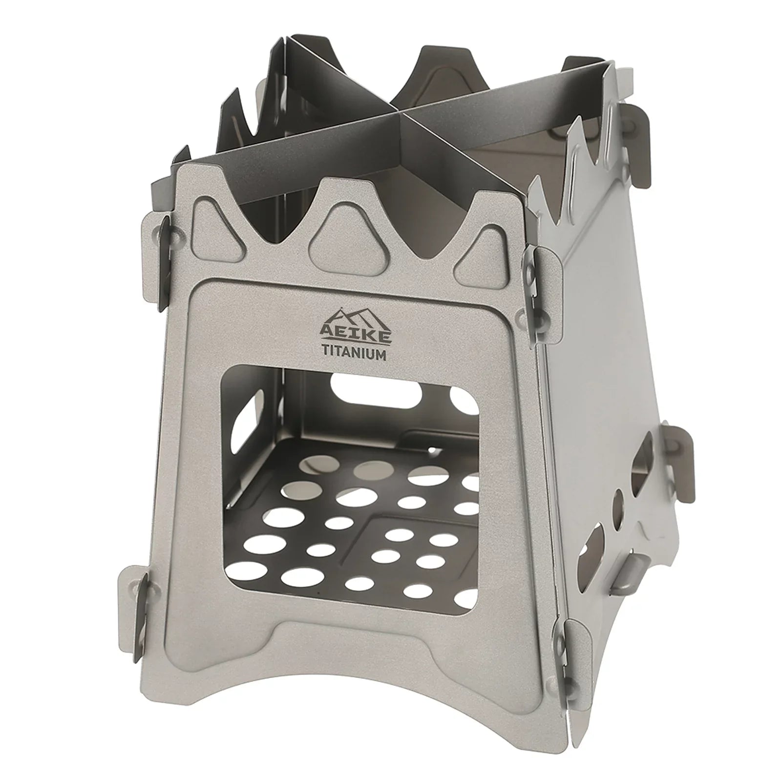 Aeike Camping Wood Stove Portable Folding Lightweight Wood Burning Backpacking Stove for Survival Cooking Picnic