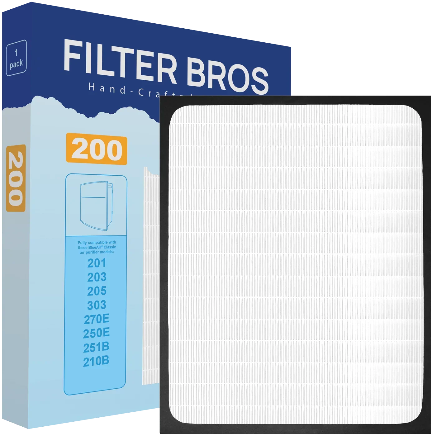 Filter Bros -200 Compatible With  Classic Series 200/300  Replacement Classic Particle Filter For 203, 205, 270E, 280i, Slim