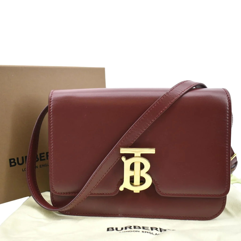 Pre-owned  Tb Lola Leather Shoulder Bag Red