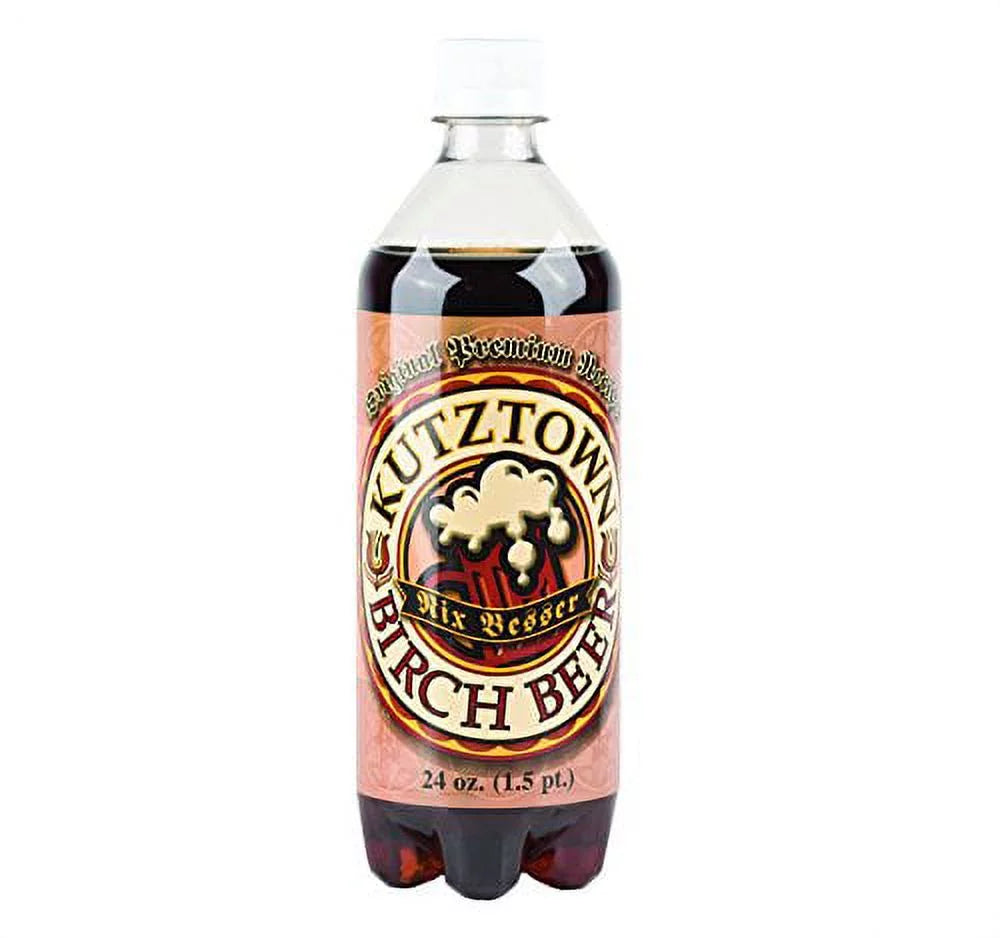 AmishTastes Birch Beer, Kutztown "Nix Besser"  Dutch Style, 24 Oz. Pack of 12