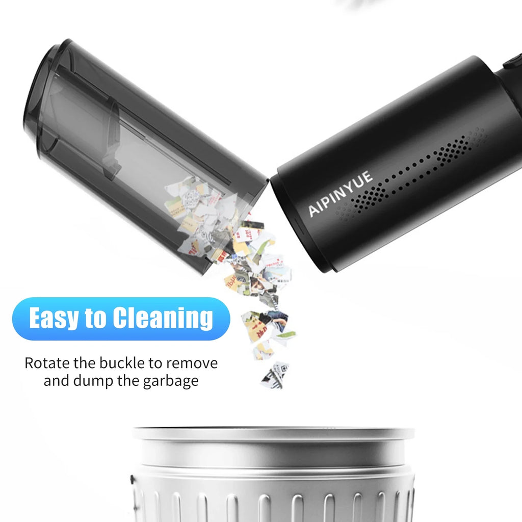 moobody Vacuum Cleaner, 120W Handheld Cleaner, 6000Pa Powerful Suction,  Powered with  Filter for Cleaning Hair Dust Gravel in Home Office