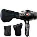 Bundle 2: (1) Turbo Power Twin Turbo 3200 Hair Dryer Black and (1)  Hair Designs Metal Mesh Diffuser