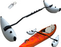 Pactrade Marine Boat Kayak Canoe Outrigger Stabilizer System  Inflatable Float Buoy Buoyant Fishing Grey Gray Tube Sidekick Arm Kit Breath Kayaking Rod Adjustable Accessories Repair Patches Outdoor