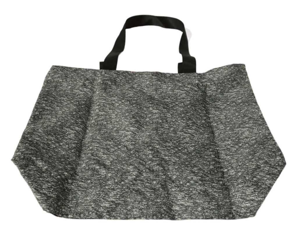 Victoria's Secret Pink Large Weekender Canvas Tote Bag Heathered Gray/Black