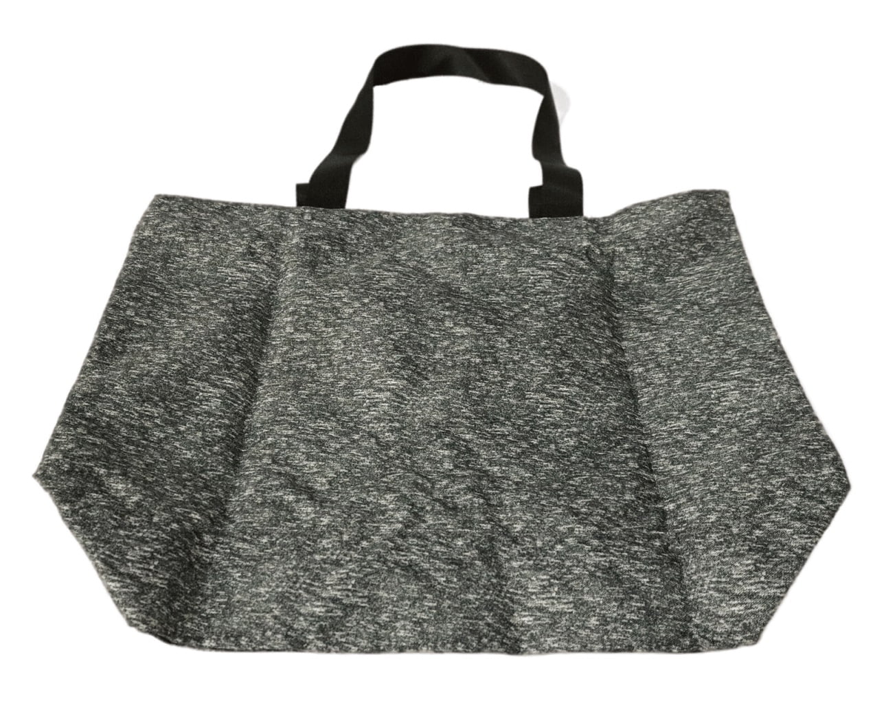 Victoria's Secret Pink Large Weekender Canvas Tote Bag Heathered Gray/Black