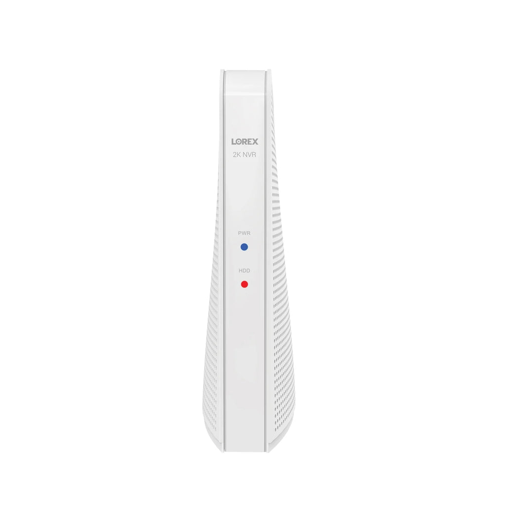 Lorex 2K 4.0- 8-Camera-Capable 32-  System with 4 Outdoor Wi-Fi Battery Security Cameras, White, -4AA4-, -4AA4-