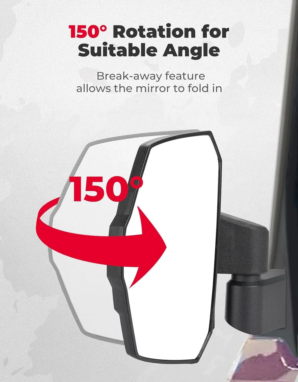 2889241 Upgraded  Rear View Side Mirrors Compatible with Polaris Ranger   1000 570 with Original Full Doors