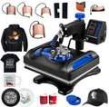 Blue Heat Press Machine 8 in 1, 15 x 15 Inches Sublimation Transfer Printer, Digital Precise  Control Printing, 360 Swing Away Vinyl Transfer Printer for -Shirts, Canvas Bag, Pillow, Banner