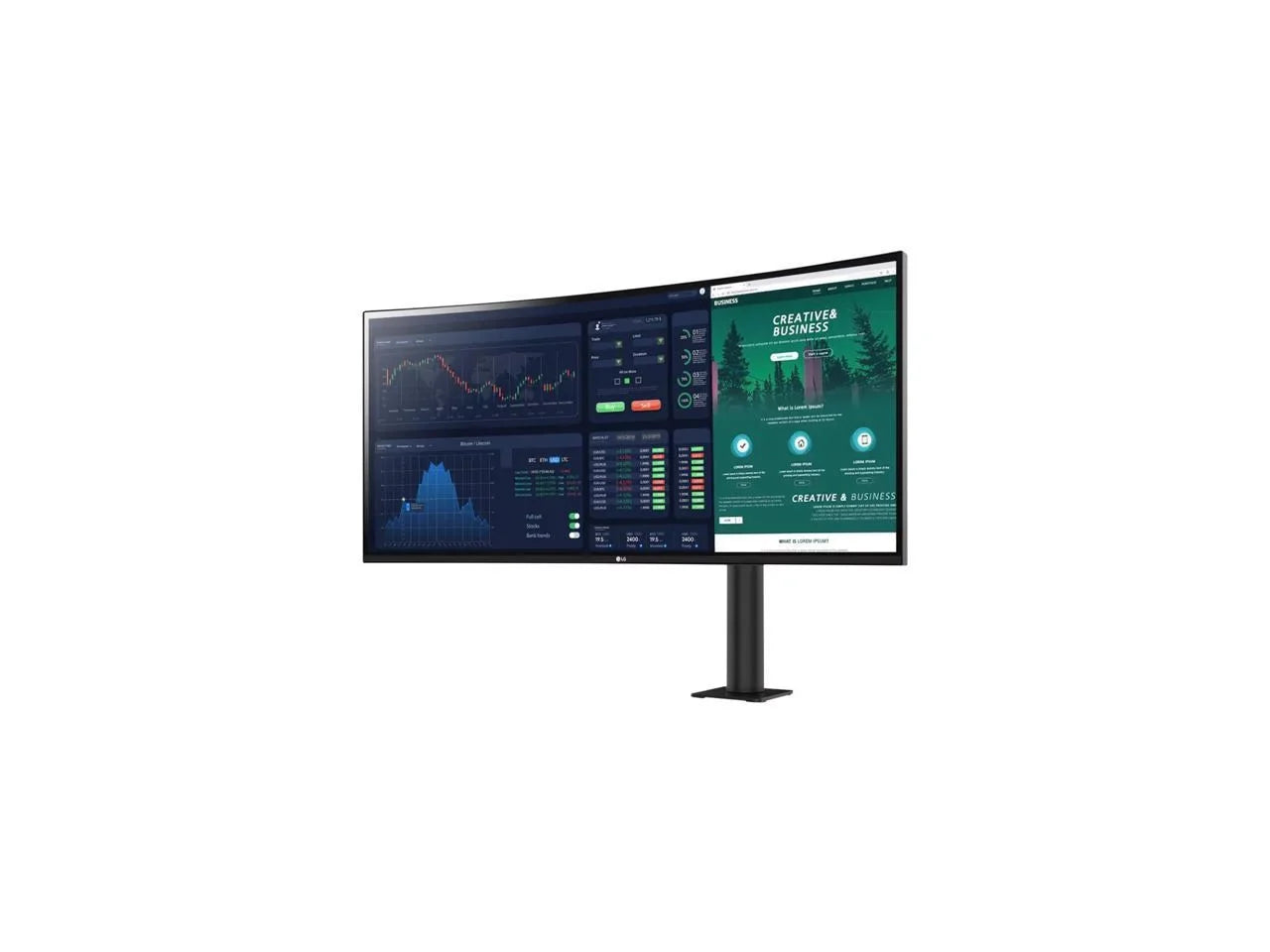 Electronics 34 inch 3440X1440 Ergo Stand  Ergo Curved   -  Speaker
