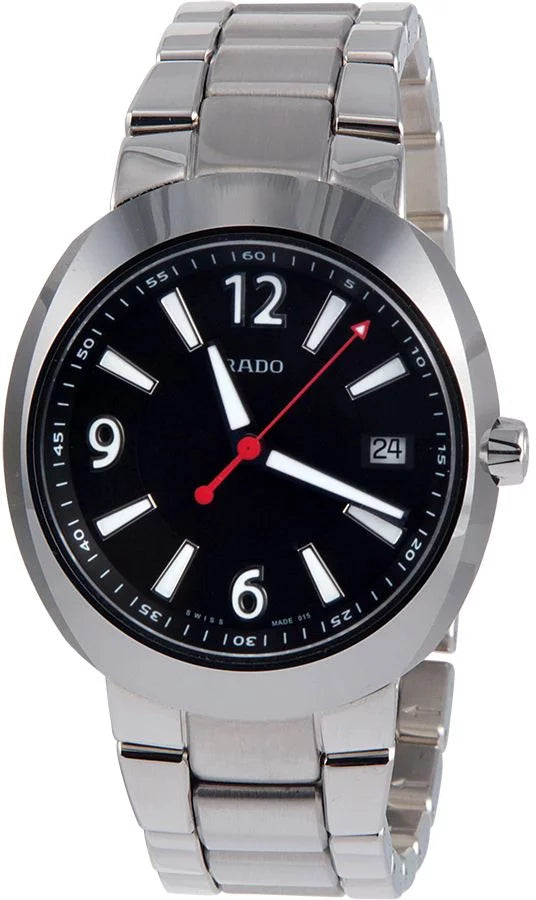 Rado -Star Black Dial Stainless Steel Men's Watch