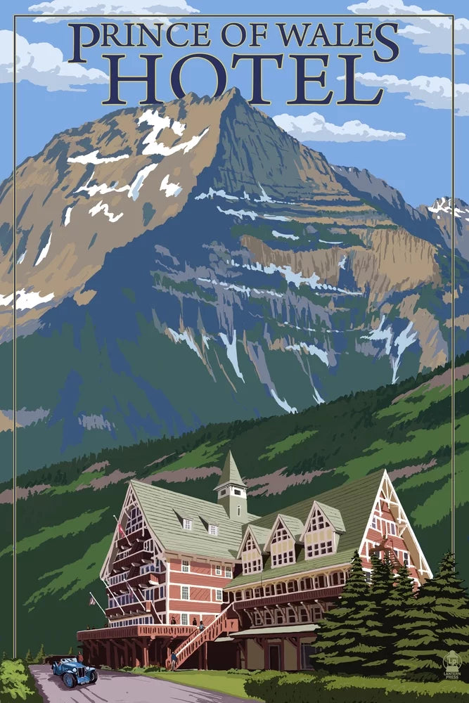 Waterton National Park, Canada, Prince of Wales Hotel (1000 Piece Puzzle, Size 19x27, Challenging Jigsaw Puzzle for Adults and Family, Made in )