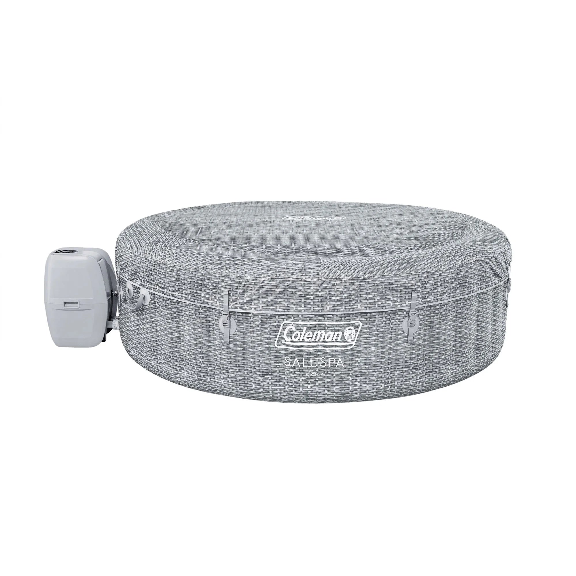 Coleman SaluSpa Sicily AirJet Hot Tub w/Set of 4 Bestway Pool & Spa Seat