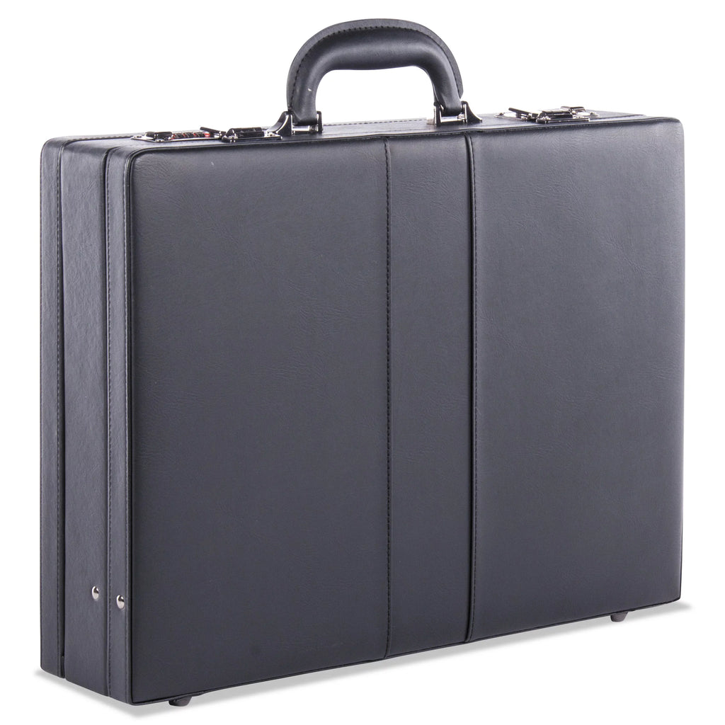 Expandable Attache Case, 13 x 3.5 x 18, Black