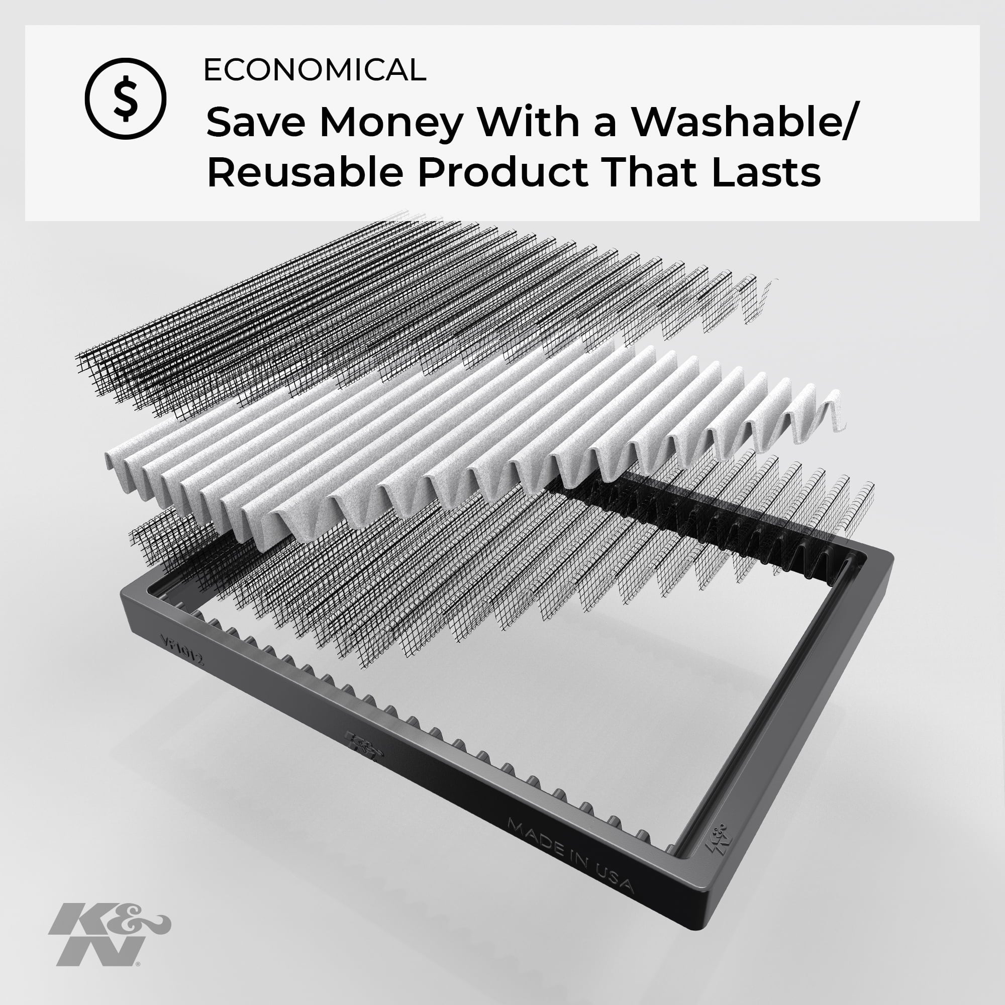 & Cabin Air Filter: Washable and Reusable: Designed For Select 2012-2018 Volkswagen/Audi/Seat Vehicle Models,