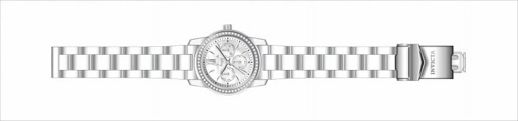 Invicta Angel Crystal White Mother of Pearl Dial Ladies Watch 28686