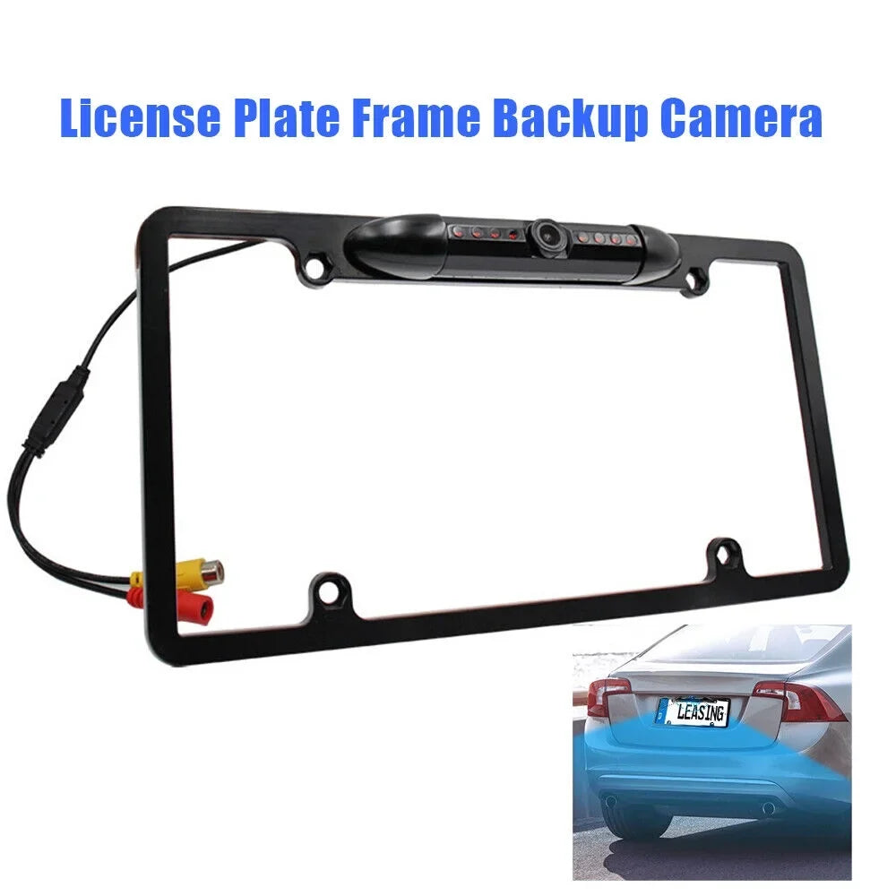 Night Vision License Plate Frame Camera - Reverse Parking Aid