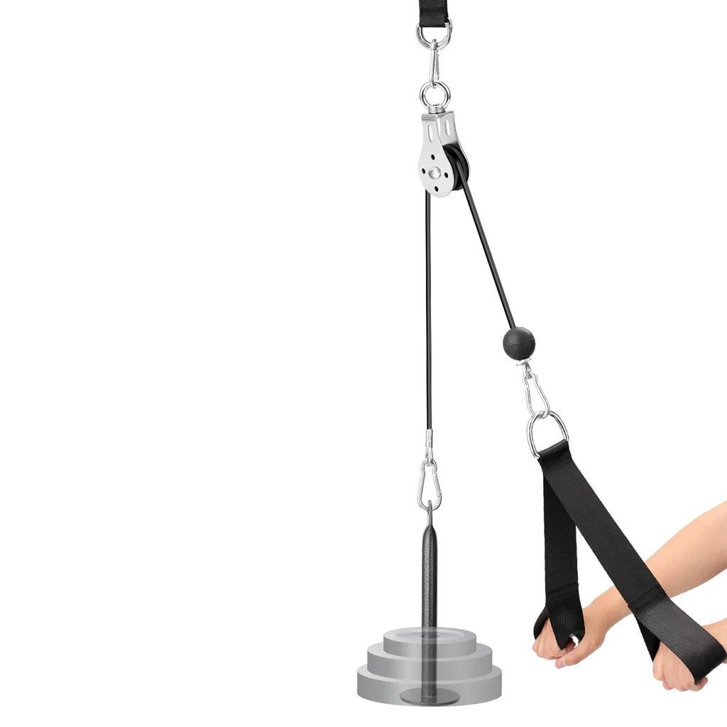 Meterk Fitness  Pulley Cable Machine Attachment System Loading Pin Lifting Arm Biceps Triceps Blaster Hand Strength Training Equipment