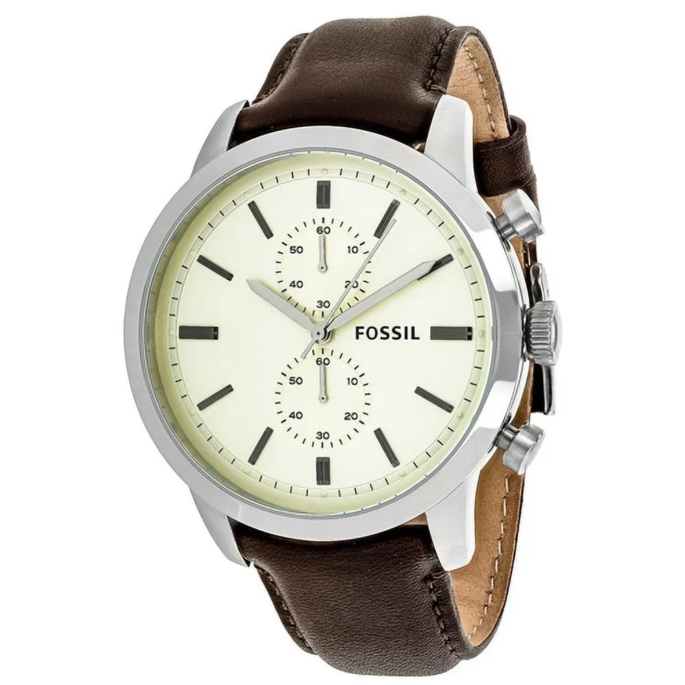 Fossil Men's Townsman Watch Quartz Mineral Crystal
