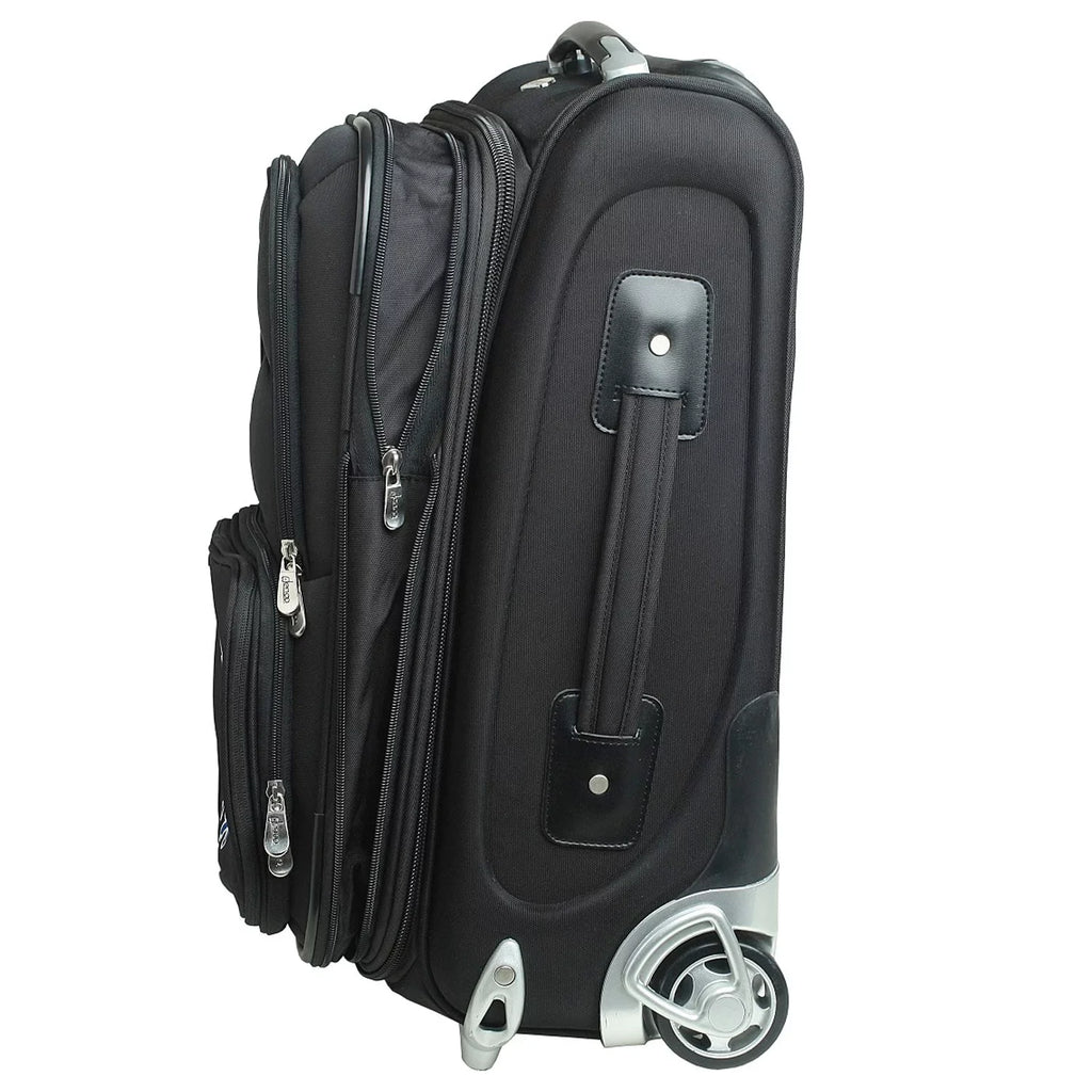 Black Texas Longhorns 21" Softside Rolling Carry-On Suitcase
