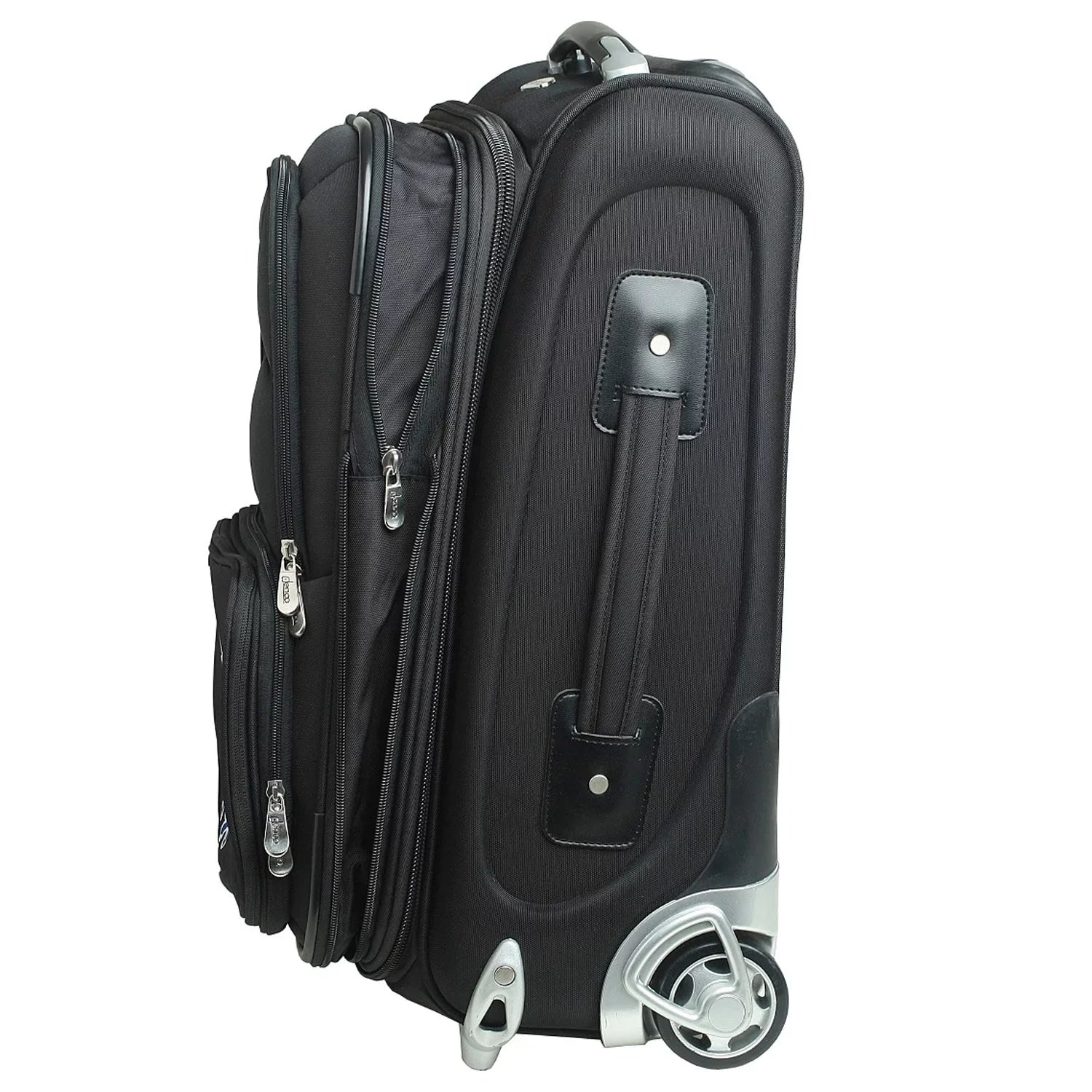 Black Texas Longhorns 21" Softside Rolling Carry-On Suitcase