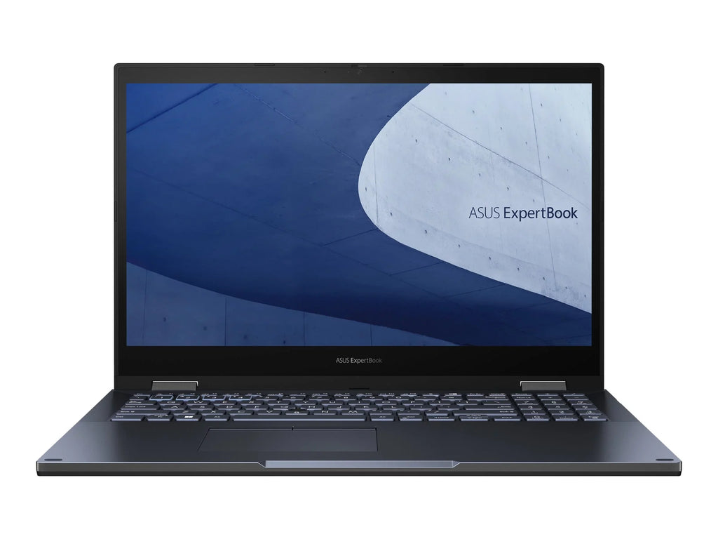 ExpertBook  Flip - - Flip design - Intel Core i7 - 1260P / up to 4.7 GHz - Win 11 Pro - Intel Iris Xe Graphics - 16   - 512   NVMe - 15.6" touchscreen 1920 x 1080 (Full ) - Wi-Fi 6E - star black ( enclosure), star black