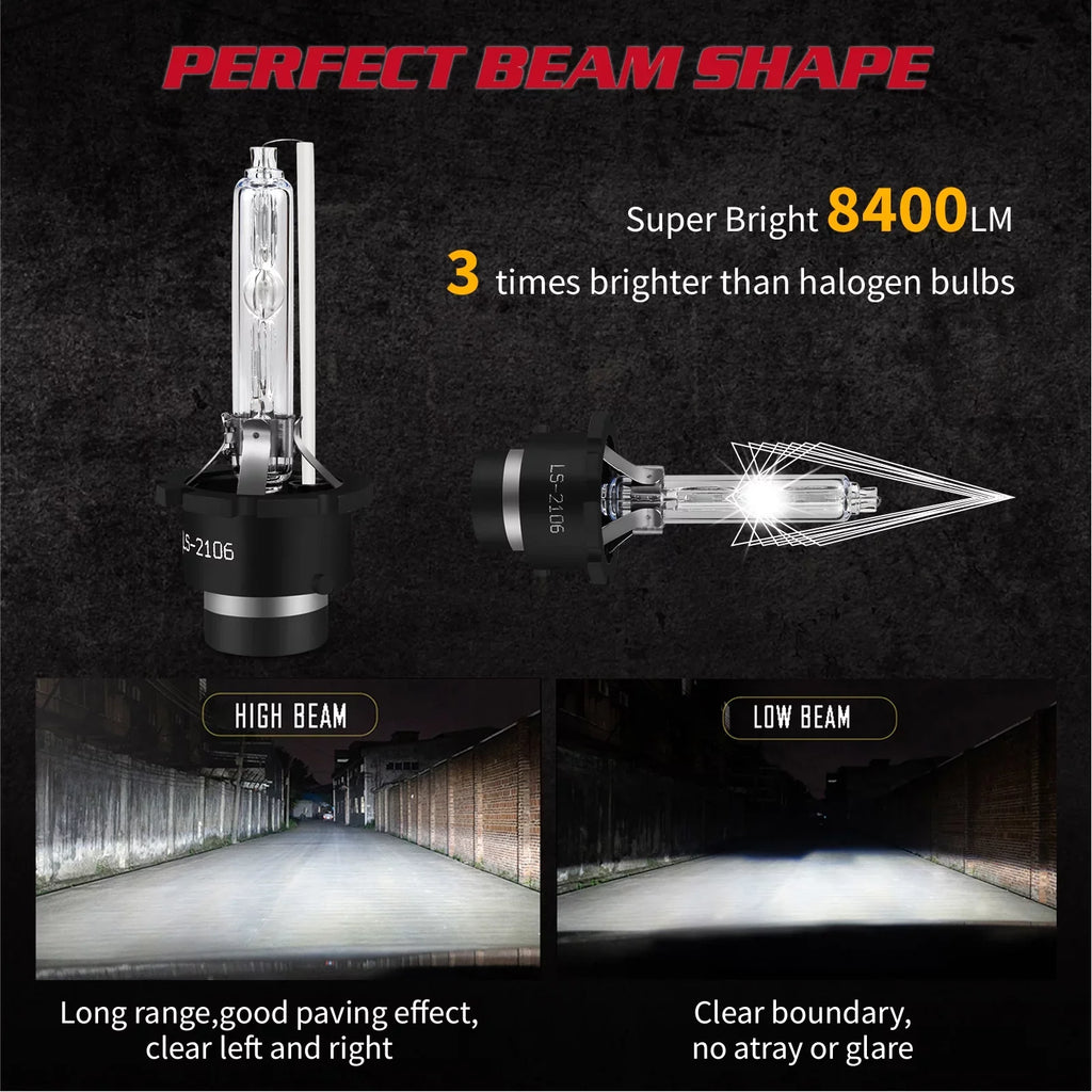 2X  6000K White Hid Headlight Low Beam Bulbs for Lexus  2007 2008 2009 2010 2011 2012 2013 2014 2015