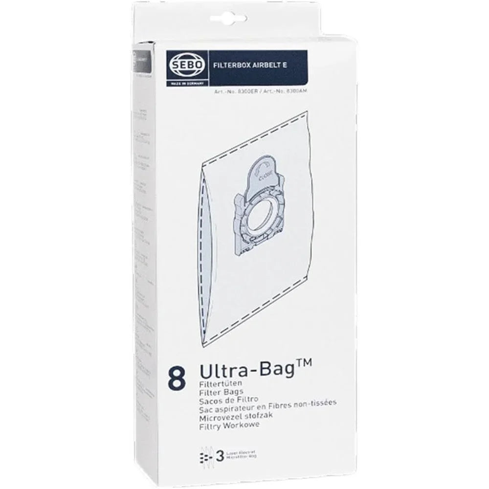 Filter Bag Box Airbelt , 8 Three-Layer Ultra Bags with caps #8300AM