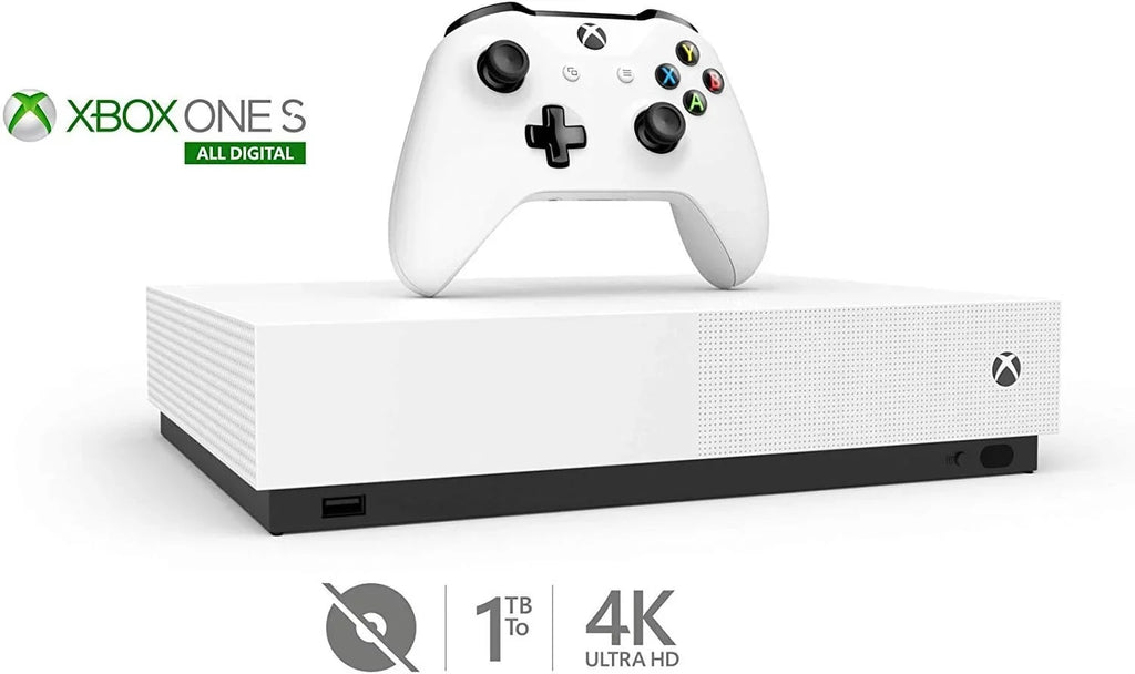 Used Xbox One  All Digital Edition with Xbox One Wireless Controller 1TB (Disc-free gaming) - /Canada - White