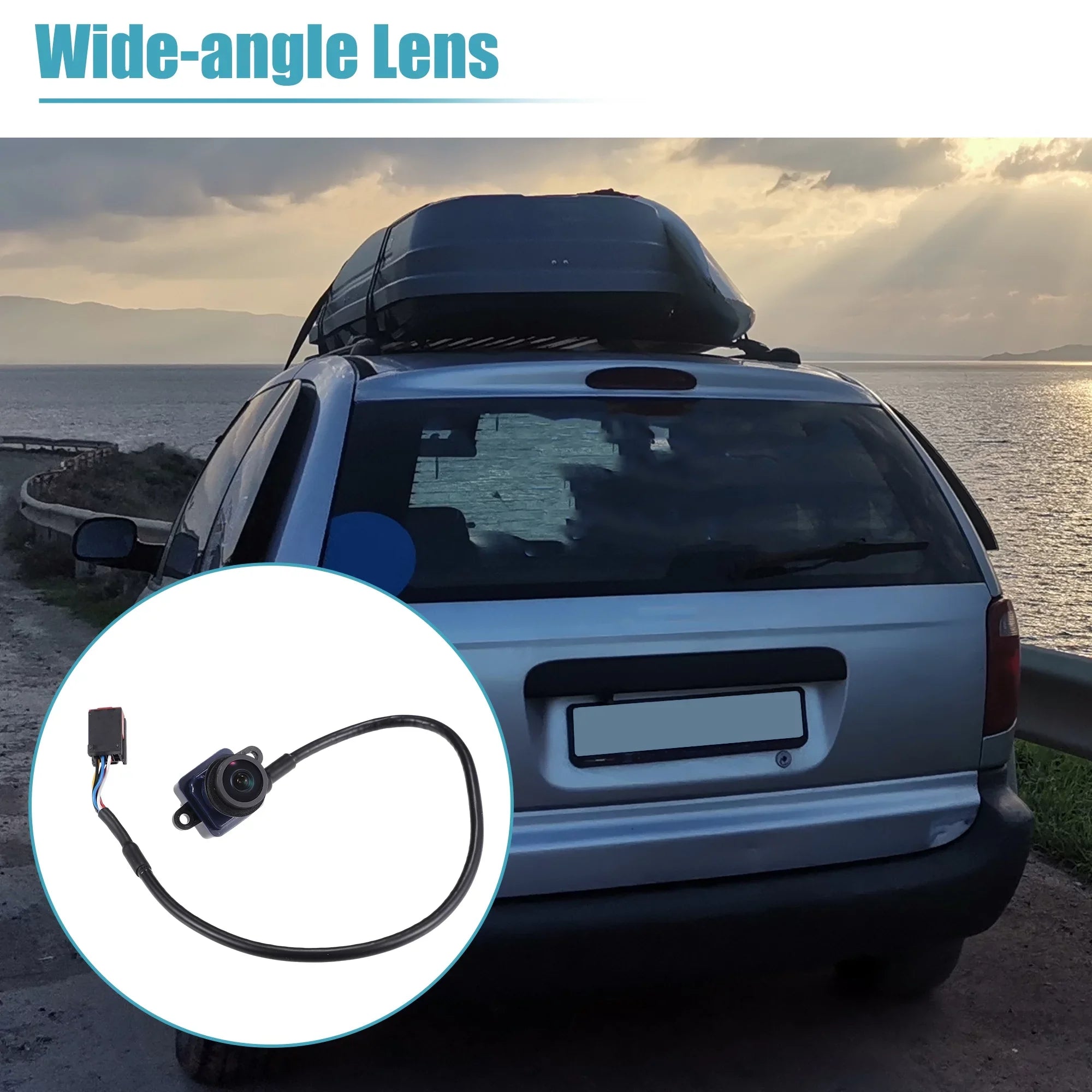 Unique Bargains Rear View Backup Parking Camera for Ram ProMaster 1500 2014-2018 No.68288201AA Black