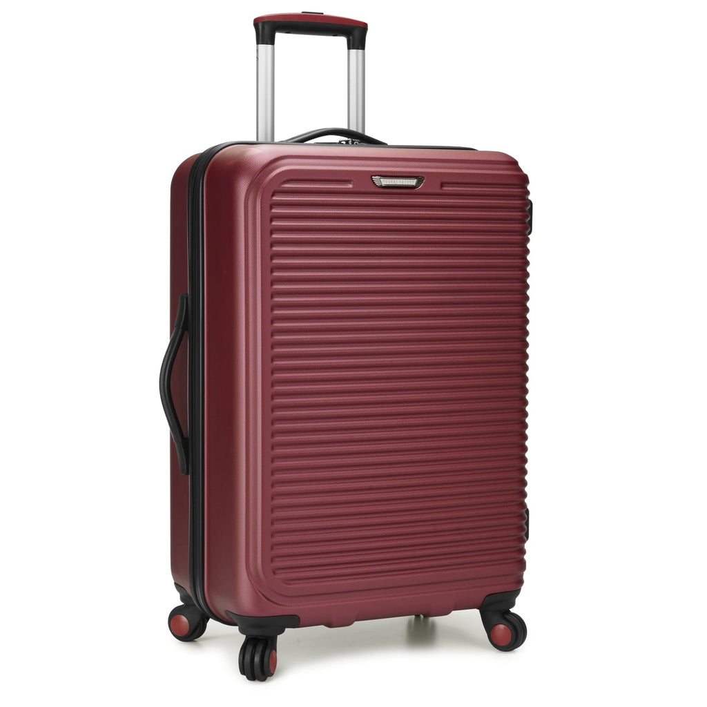 Travel Select  Savannah 3 Piece Hardside Spinner Luggage Set, Red