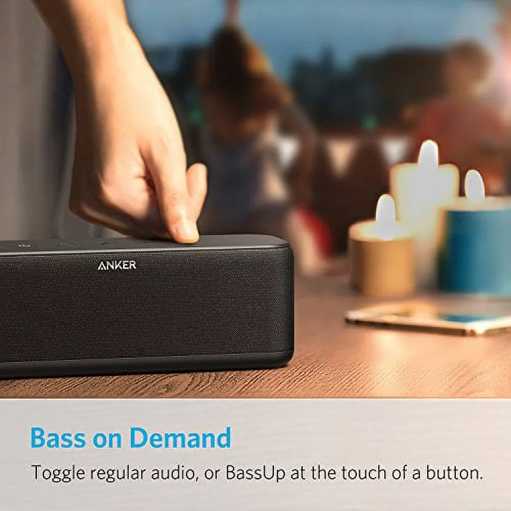Anker SoundCore Boost 20W Bluetooth Speaker with BassUp Technology - 12h Playtime,  Water-Resistant, Portable Battery with 66ft Bluetooth Range / Superior Sound & Bass for iPhone, Samsung and more