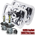 For 1986-1995 Jeep Wrangler  1984-2001 Cherokee  2x 5X7" 7x6"  Headlights