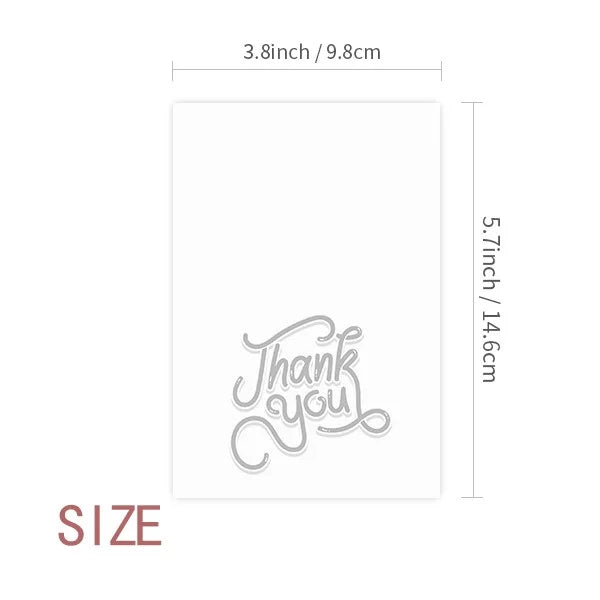 Rib Chop Raw Meat Food Texture Thank You Cards Envelopes Blank Note