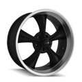 Ridler 695 20X10 5X114.3 0Et 83.82Cb Matte Black/Machined Lip