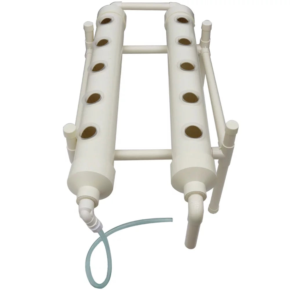 Hydroponic Gardening Planting System 10 Plant Website Growth Kit with Two Tubes and One Floor