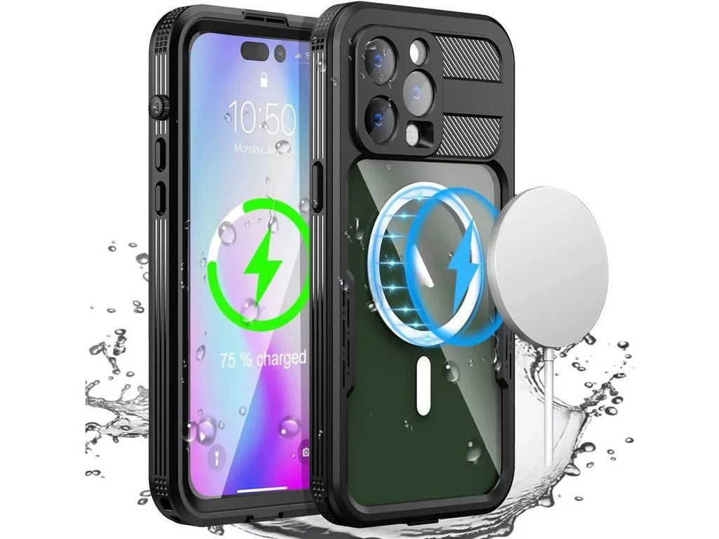 Waterproof Case for iPhone 14 Pro Max 6.7 inch, Compatible with MagSafe Snowproof, Shockproof Full Body Protection Fully Sealed Underwater Cover
