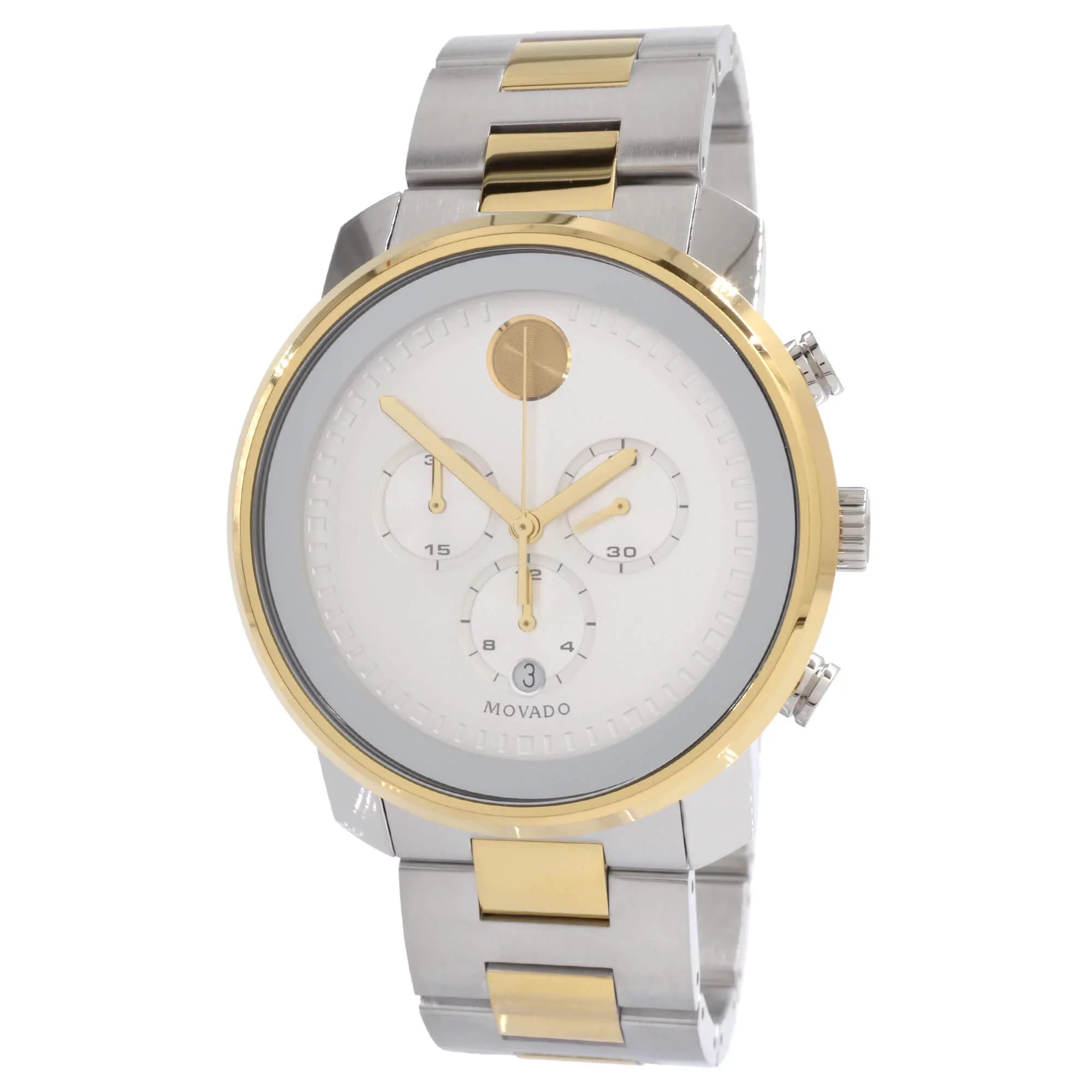 Movado Bold Chronograph Silver Dial Men's Watch 3600432