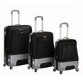 Rockland  3 Rome Pc Hybrid Eva/Abs Luggage Set