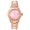 Invicta Women's 14369 Angel Pink Dial Rose Gold Bracelet Quartz Dive Watch