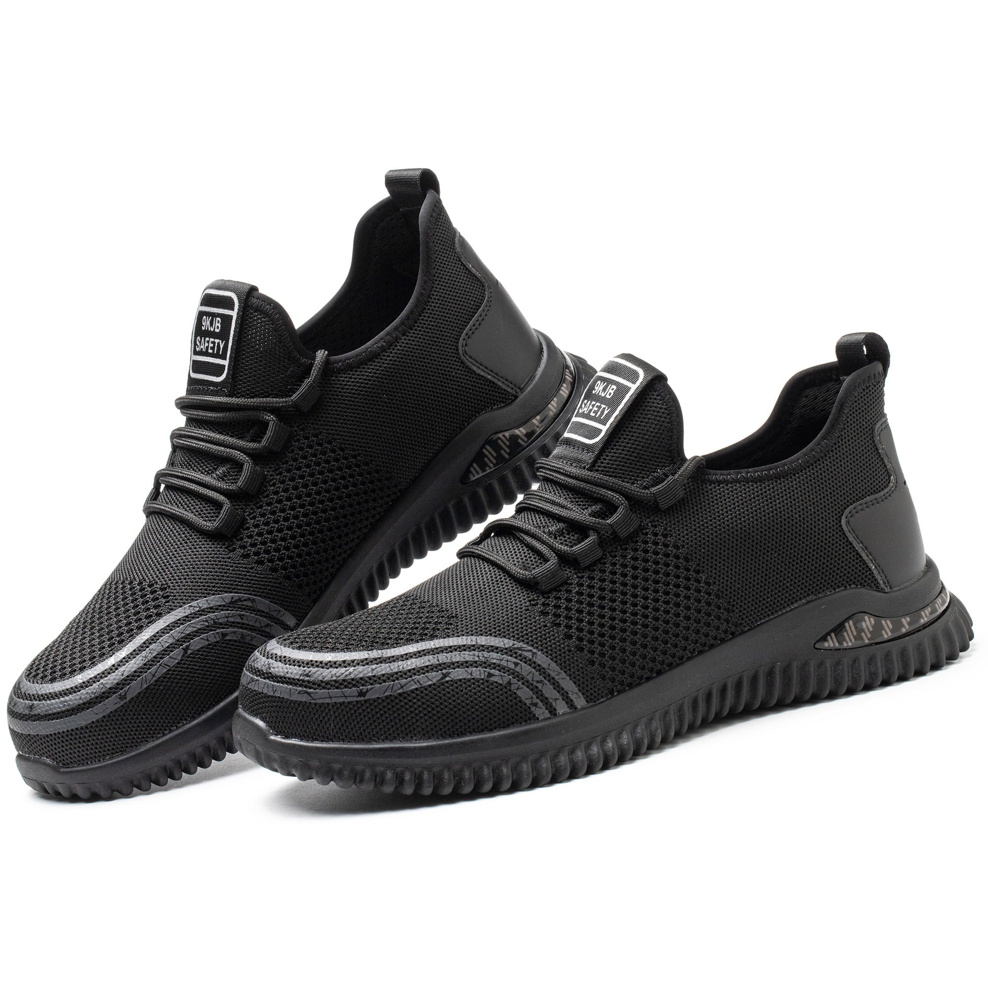 Tanleewa Work Shoes for Men Steel Toe Safety Shoes Nonslip Shoe Size Men10/Women11