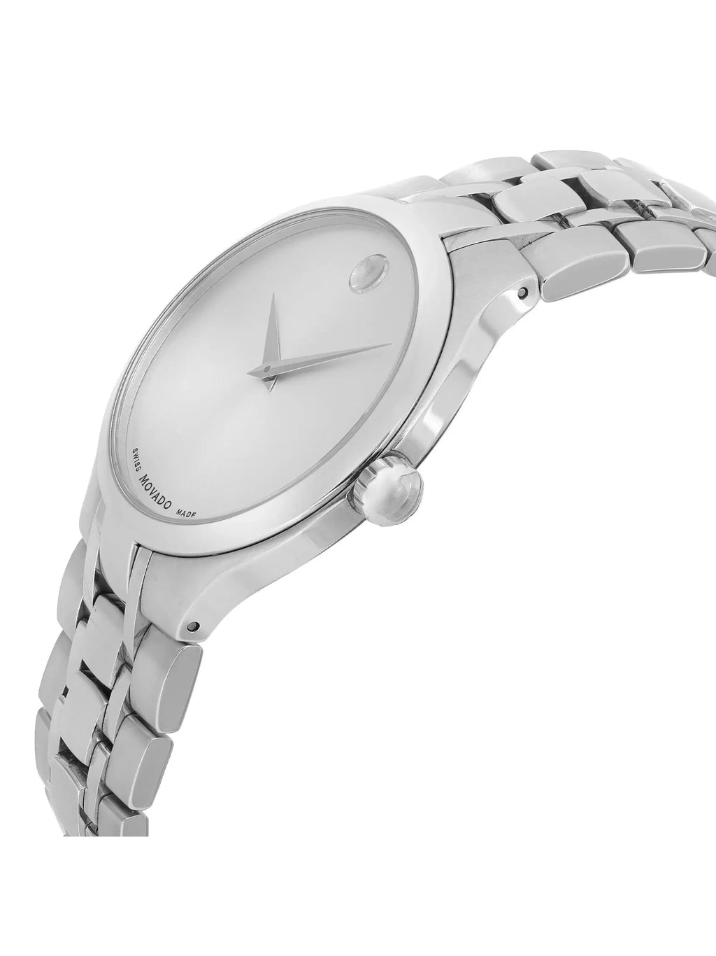 Movado Museum 40mm Steel Silver Dial Quartz Men Watch 0606450