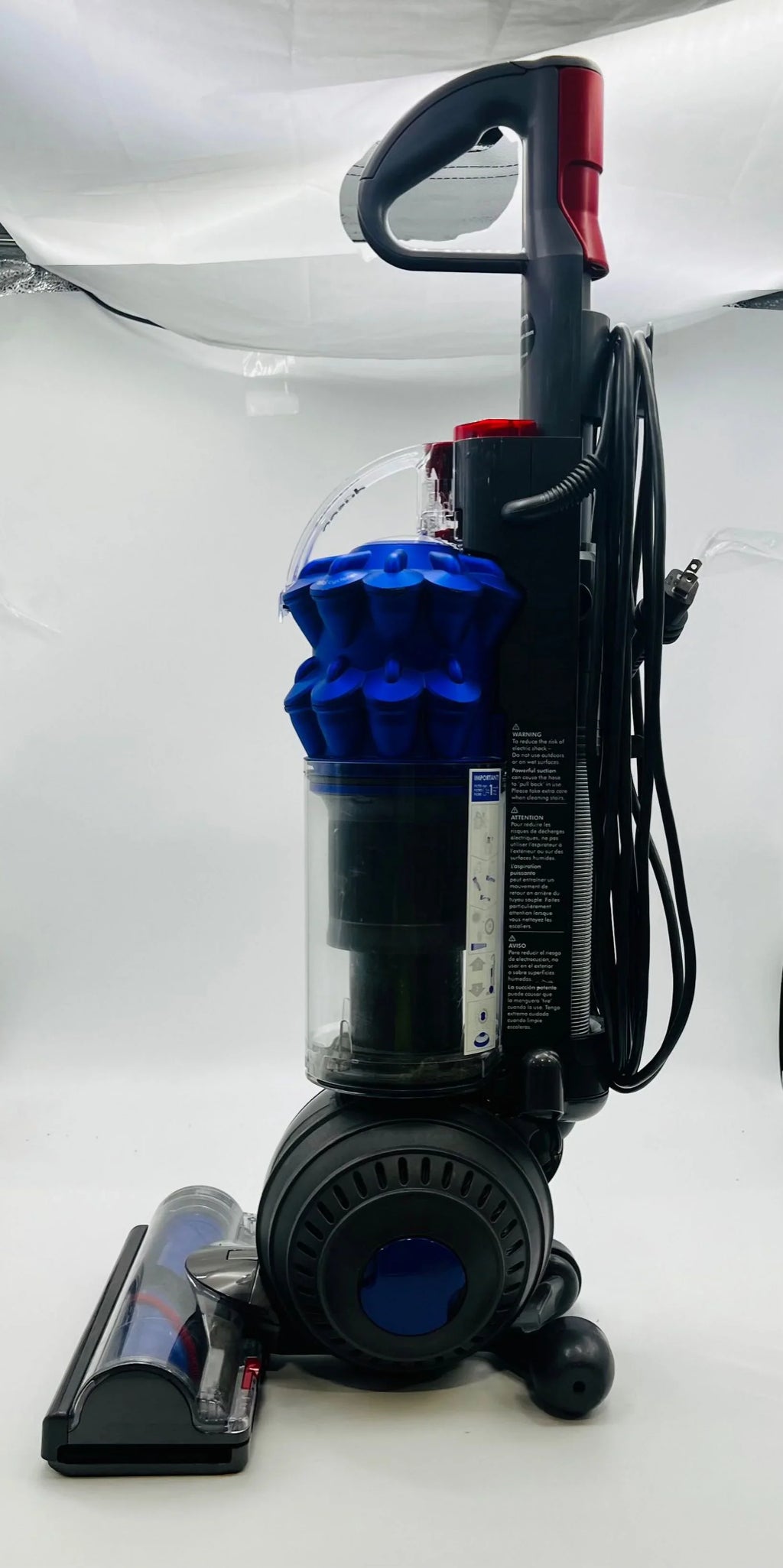 Open Box Dyson  Ball Compact Allergy Upright Vacuum 209456-02 Iron/Blue