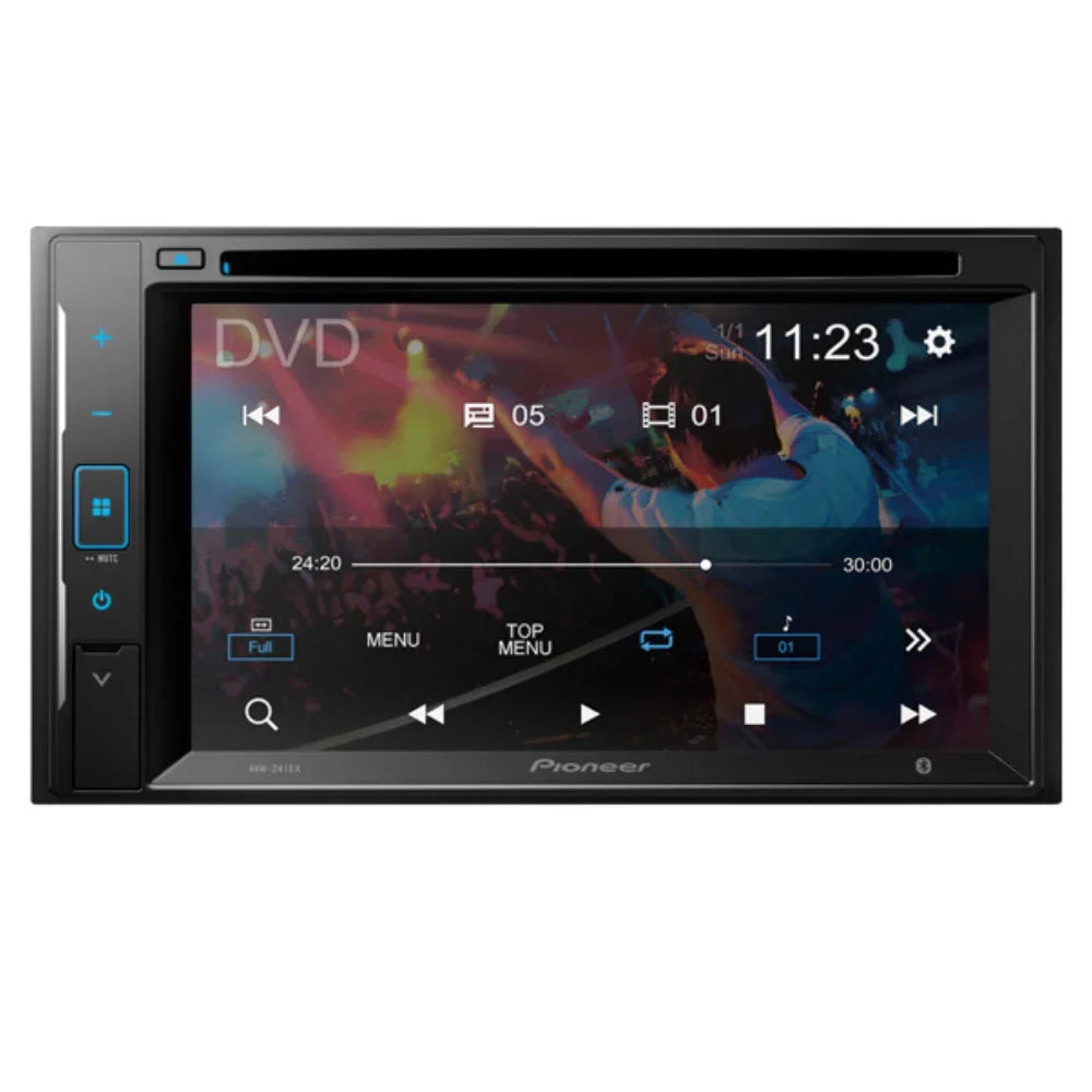 Bundle with Pioneer -241EX Car Stereo & Installation Kit - For 2007 Chevrolet Silverado Classic / Bluetooth Touchscreen, Backup Camera, Double Din Mounting Kit (5Item)