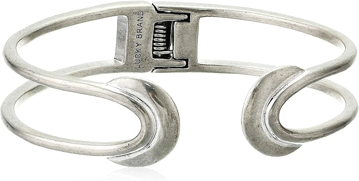 Lucky Brand Silver-Tone Crescent Cuff Bracelet