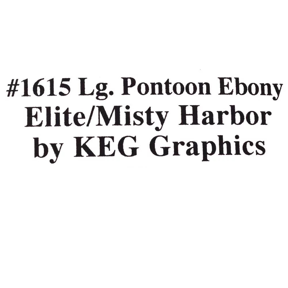 Misty Harbor Boat Pontoon Decal Stickers 1615 | 122 1/2 x 11 Inch (Set)